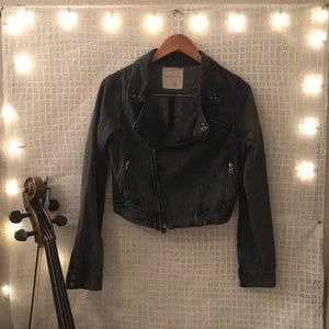 SOUND & MATTER Denim Moto Jacket